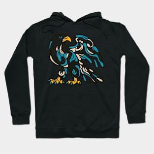 Eagle illustration. Illustration of an eagle in cubism style Hoodie